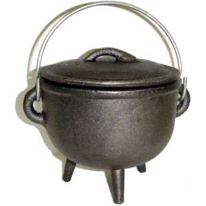 Cast Iron 4.5 Inch Witches Cauldron