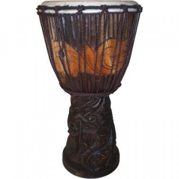 Dragon Carved Adjustable Djembe Drum