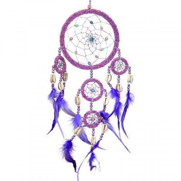 DreamCatcher with Pink Irridescent Beads