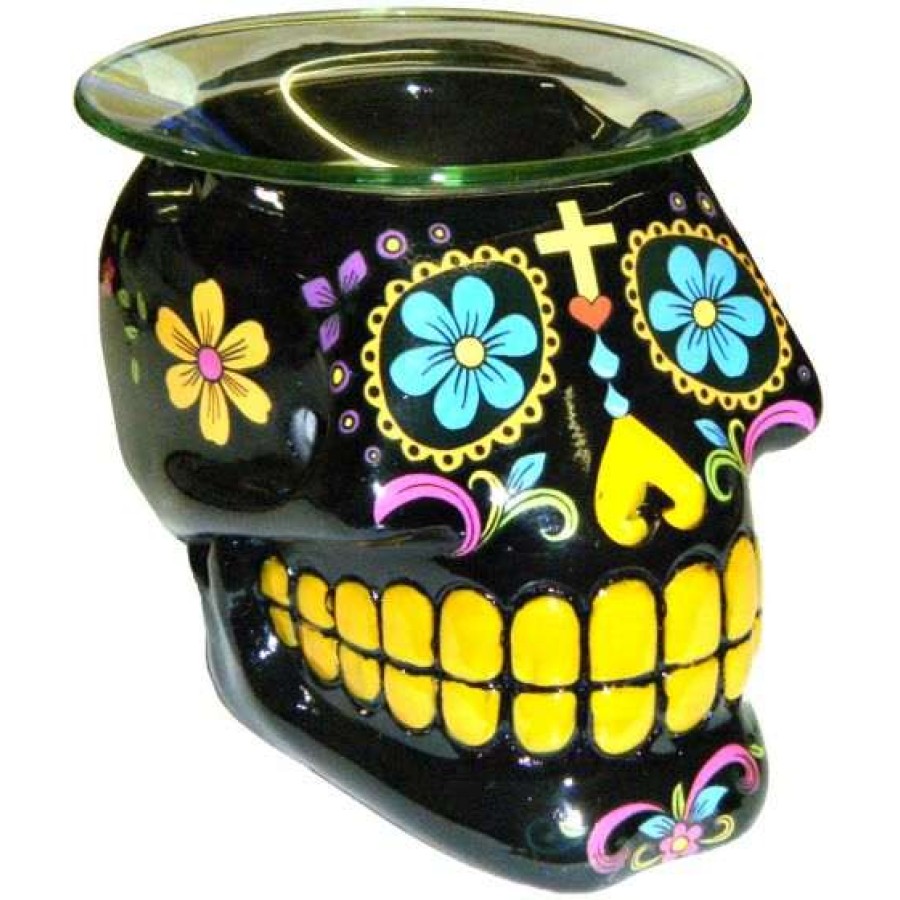 skull wax burner