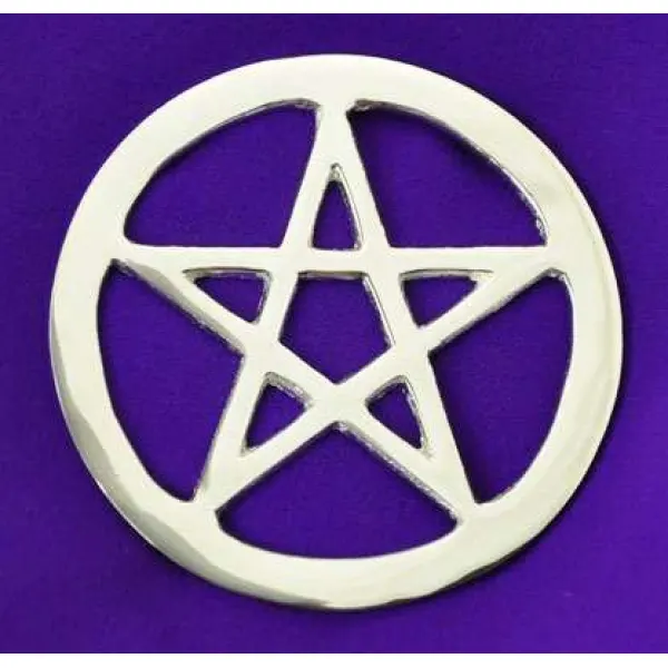 Pentacle Silver Altar Tile