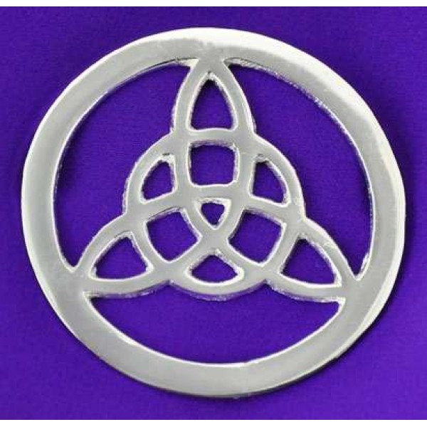 Triquetra Open Silver Altar Tile