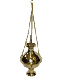 Hanging Brass Incense Burner - 6 Inch