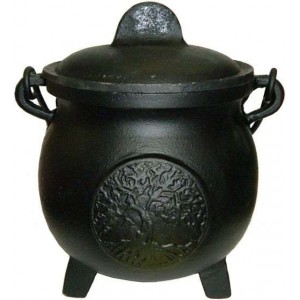 Tree of Life Potbelly 5.5 Inch Witches Cauldron