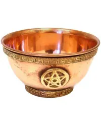 Pentagram Copper Offering Bowl