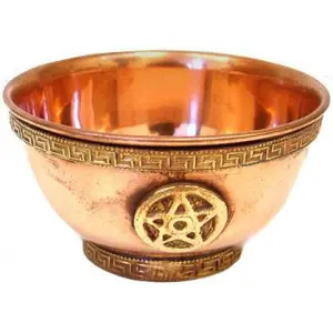 Pentagram Copper Offering Bowl