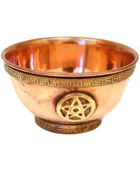 Pentagram Copper Offering Bowl