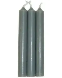 Grey Mini Taper Spell Candles