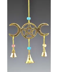 Triple Moon Brass Chime