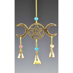 Triple Moon Brass Chime