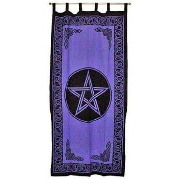 Pentacle Purple Curtain