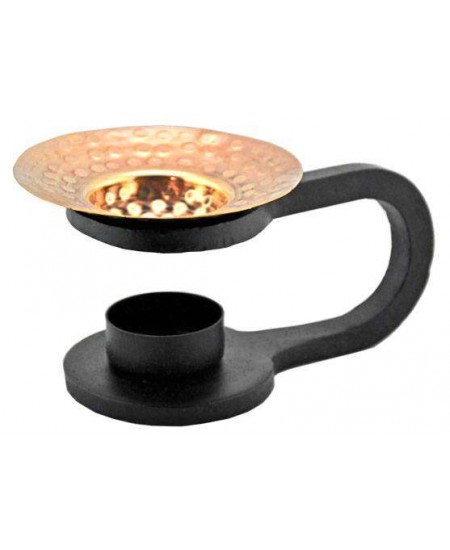 Cast Iron Oil Aroma Lamp with Copper Bowl