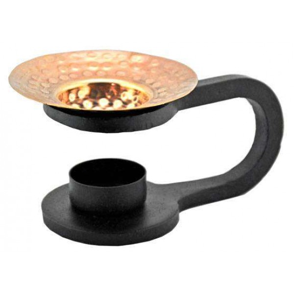 Cast Iron Oil Aroma Lamp with Copper Bowl