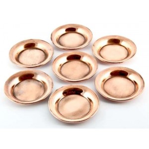 Copper Offering Plate Set of 7