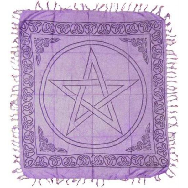 Purple Pentagram Altar Cloth