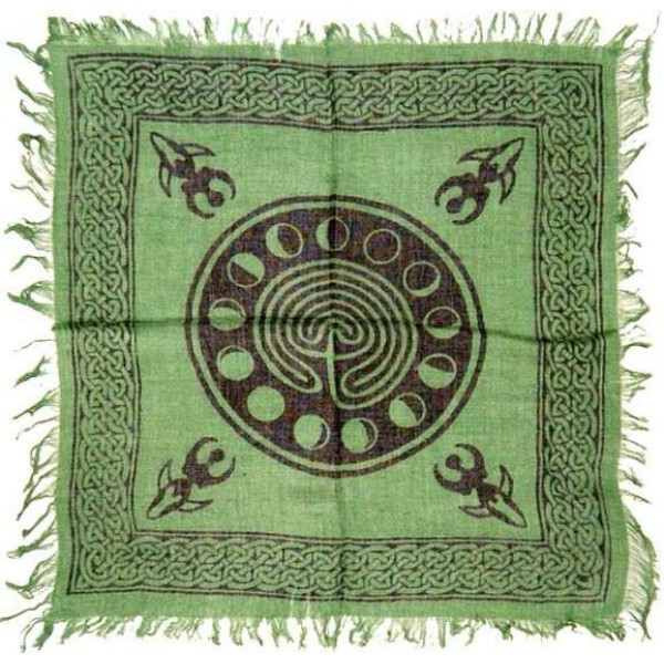 Celtic Earth Moon Phase Altar Cloth