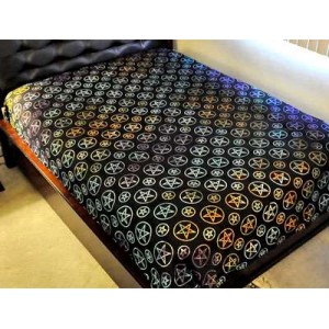 Pentacle Night Multicolor Bedspread