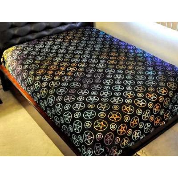 Pentacle Night Multicolor Bedspread