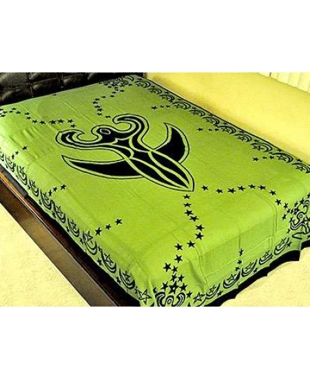 Nile Moon Goddess Green Tapestry