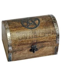 Pentacle Wooden Chest