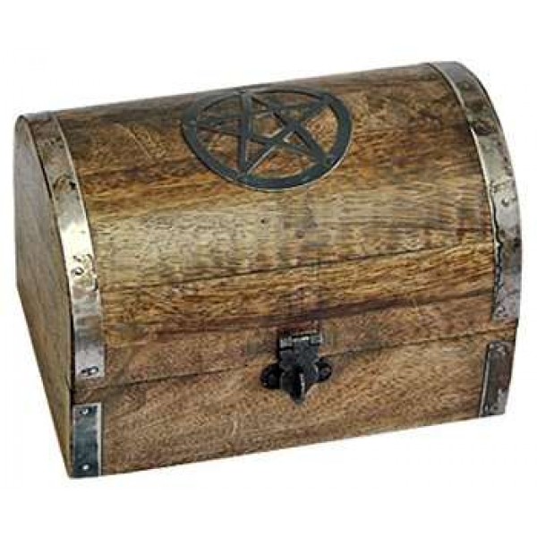 Pentacle Wooden Chest