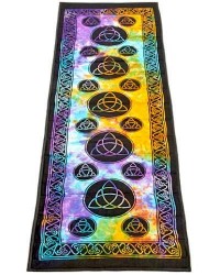 Triquetra Tie Dye Cotton Yoga Mat