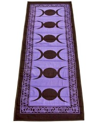 Triple Moon Purple Cotton Yoga Mat
