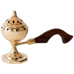 Brass Incense Burner with Handle