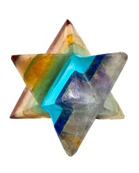 7 Chakra Merkaba Gemstone Star