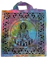 Buddha Tie Dye Cotton Tote Bag