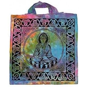 Buddha Tie Dye Cotton Tote Bag