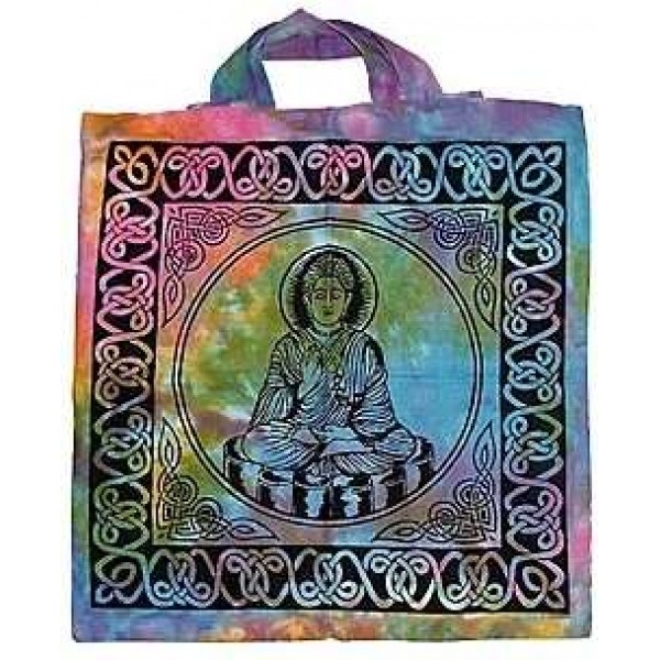 Buddha Tie Dye Cotton Tote Bag