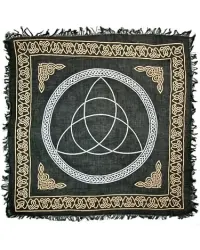 Triquetra Large Altar Cloth - Gold and Black