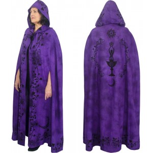 Purple Moon Goddess Hooded Cloak