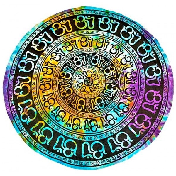 Om Chakra Round Table Cover