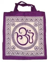 Sacred Om Symbol Cotton Tote Bag