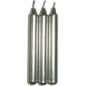 Silver Metallic Mini Taper Spell Candles