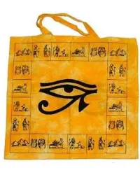 Egyptian Eye of Horus Cotton Tote Bag