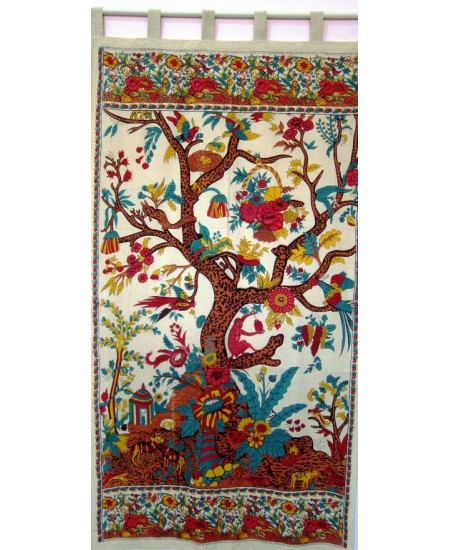 Tree of Life Curtain - Beige