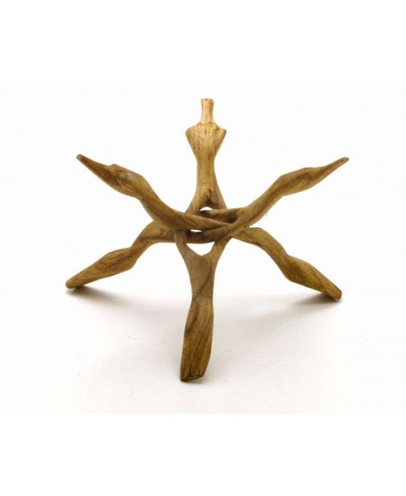 Wood Cobra Stand - 10 Inches