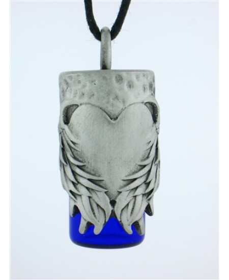 Angels Heart Pewter Bottle Necklace