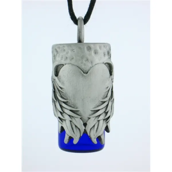 Angels Heart Pewter Bottle Necklace