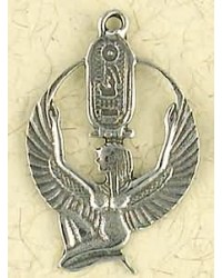 Isis Cartouche Pewter Necklace