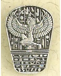 Isis Heiroglyphic Stele Pewter Necklace
