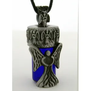 Angel Pewter Bottle Necklace