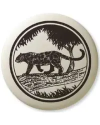 Black Panther Pathfinder Animal Totem Porcelain Necklace