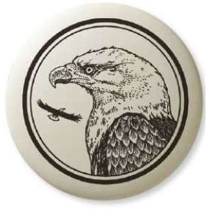 Bald Eagle Pathfinder Animal Totem Porcelain Necklace
