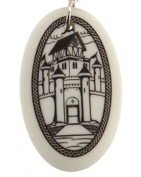 Camelot Arthurian Legends Porcelain Necklace