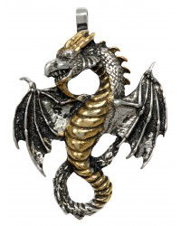 Air Dragon Pewter Necklace