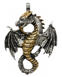 Air Dragon Pewter Necklace